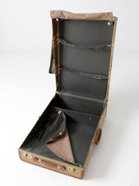 vintage striped wardrobe suitcase circa 1930