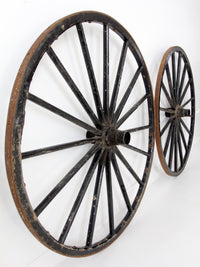 antique wooden wagon wheels
