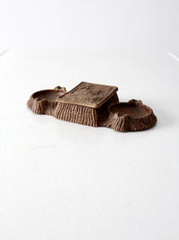 Syroco style cigarette box and ashtray