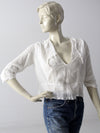 antique ruffle blouse