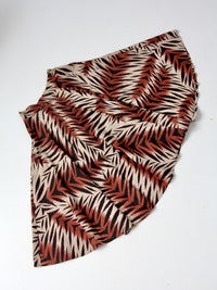 vintage jungle print circle skirt
