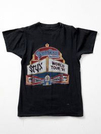 vintage Styx t-shirt, 1981 Paradise Theatre World Tour