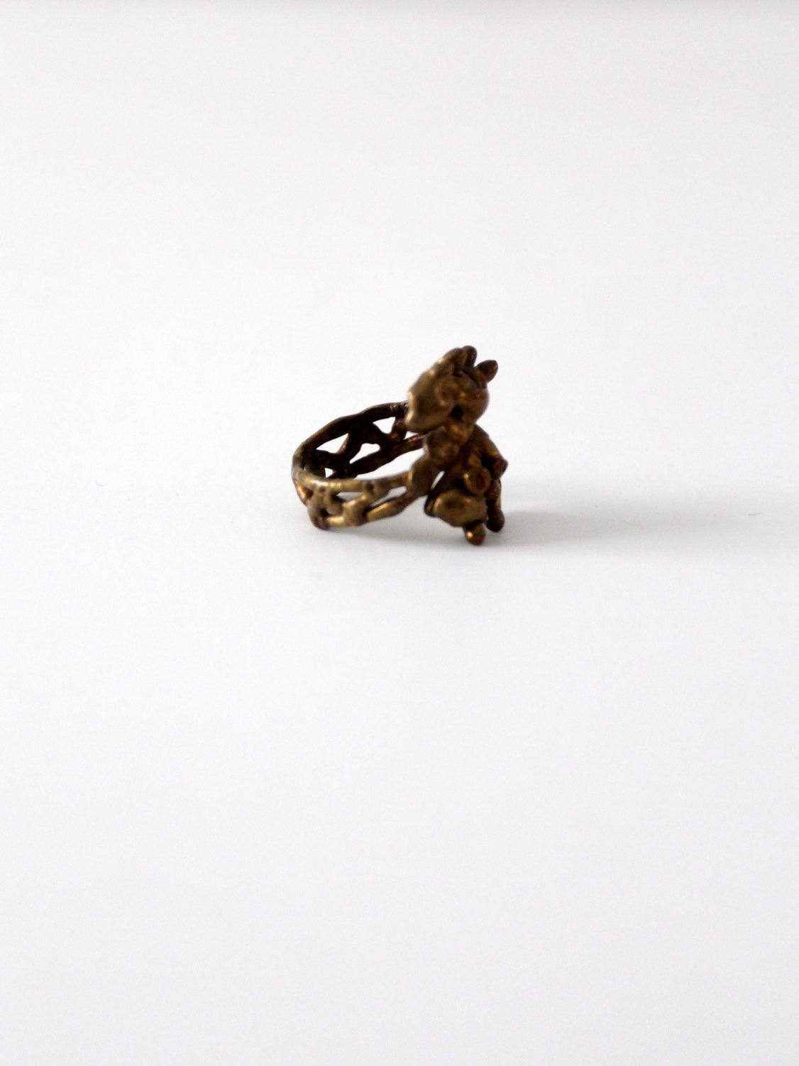 vintage bronze brass ring