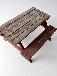 vintage children's picnic table