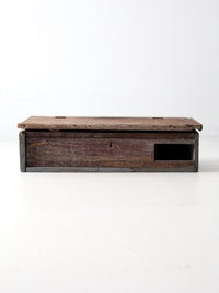 antique primitive tabletop secretary