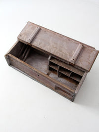 antique primitive tabletop secretary