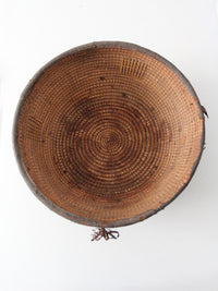 antique African woven bowl