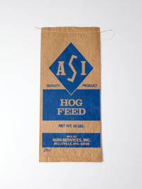 vintage ASI hog feed bag