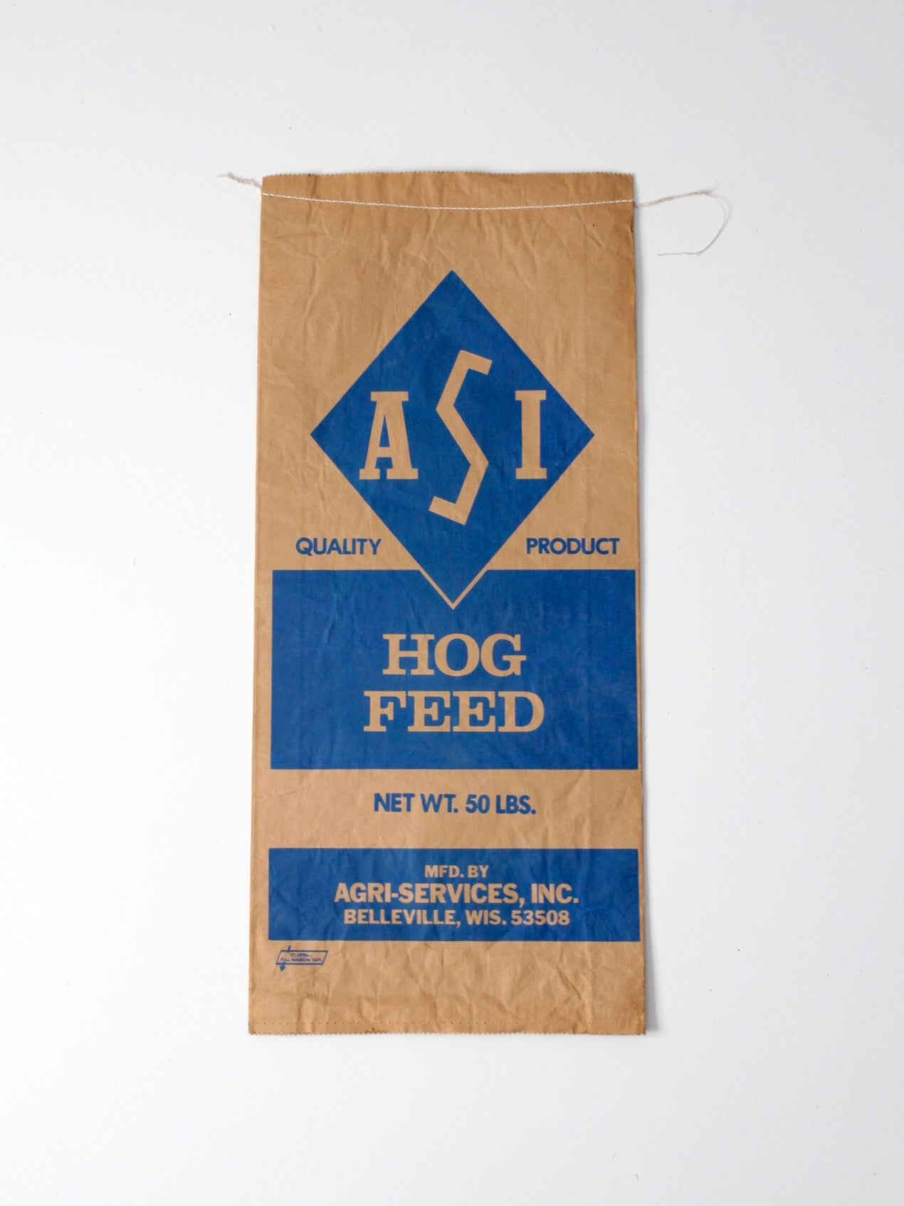 vintage ASI hog feed bag