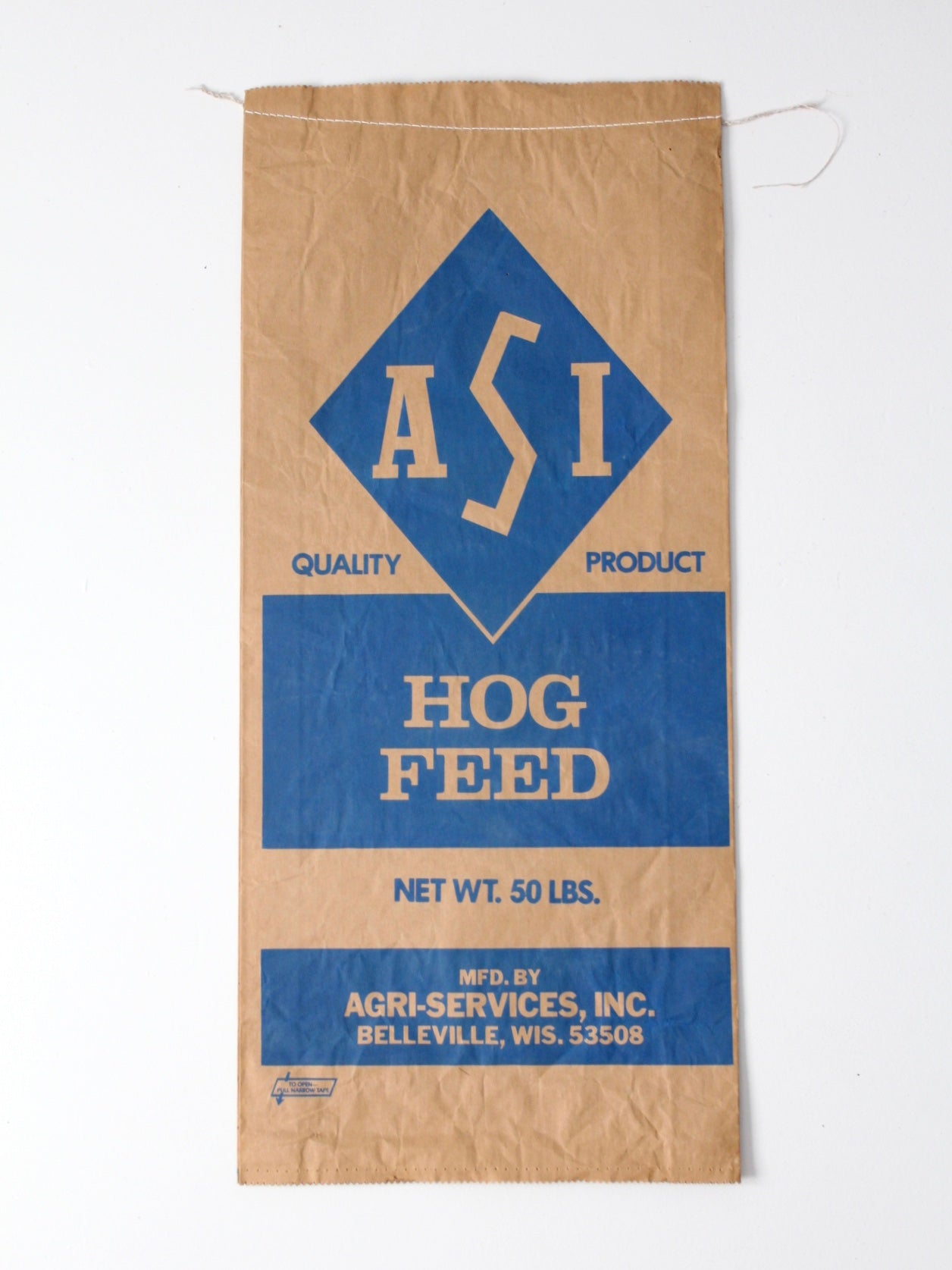 vintage ASI hog feed bag