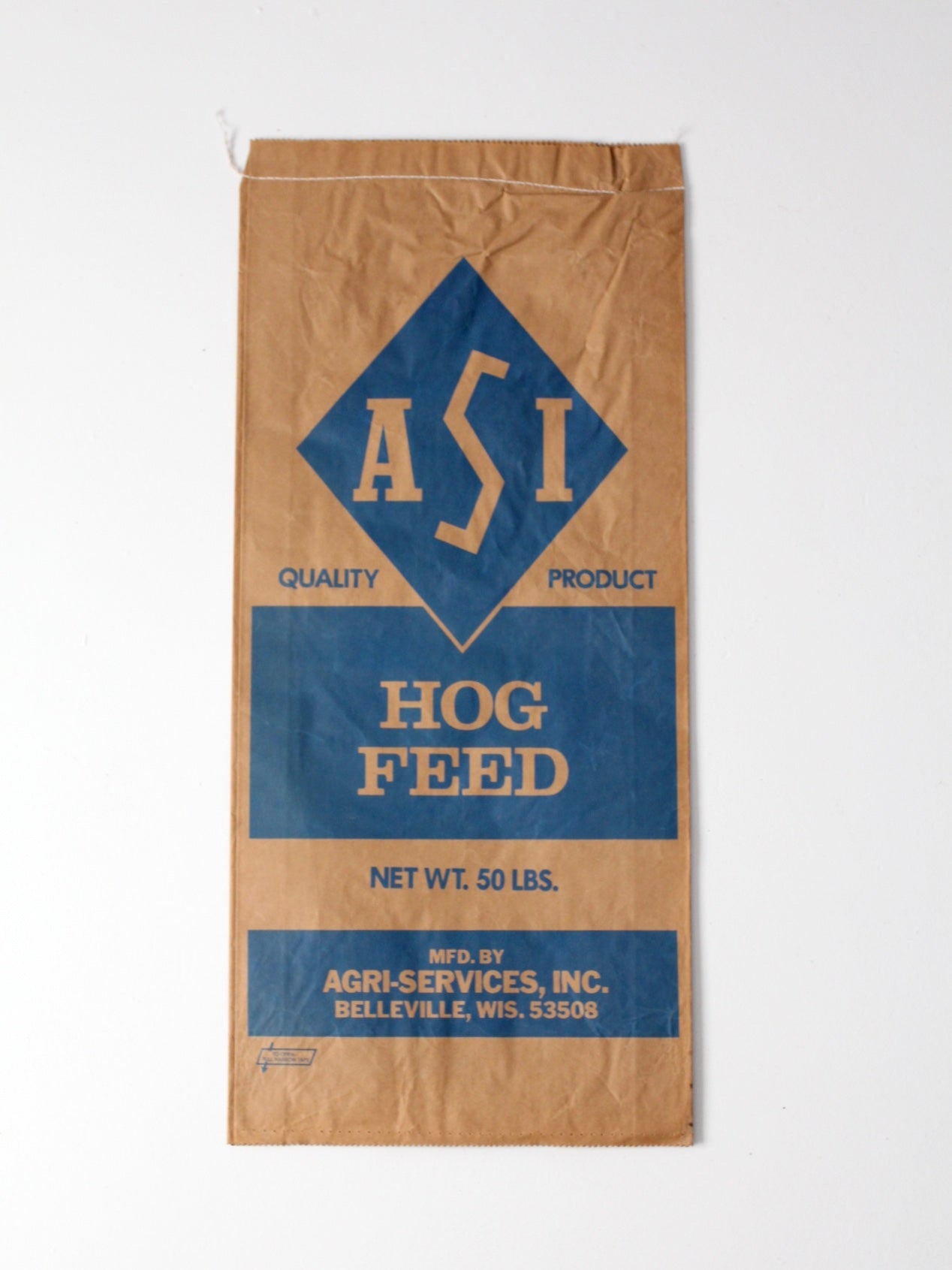 vintage ASI hog feed bag