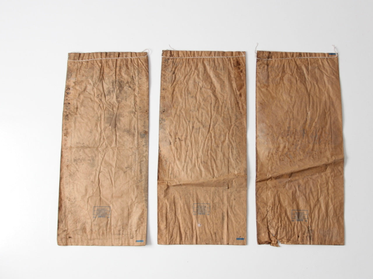 vintage ASI hog feed bags - set of 3