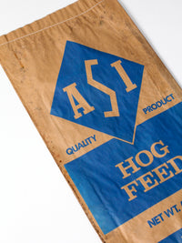 vintage ASI distressed hog feed bag