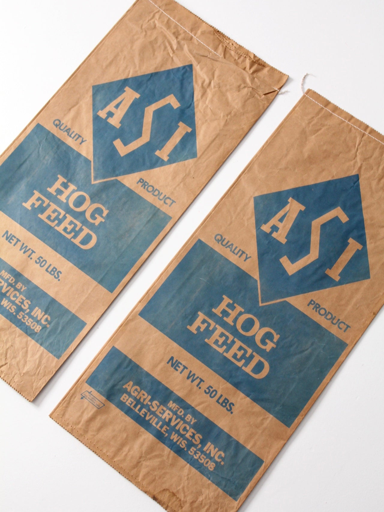 vintage ASI hog feed bag
