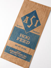 vintage ASI hog feed bag