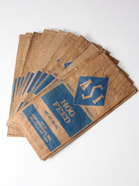 vintage ASI distressed hog feed bag