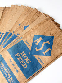 vintage ASI distressed hog feed bag