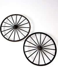 antique wooden wagon wheels