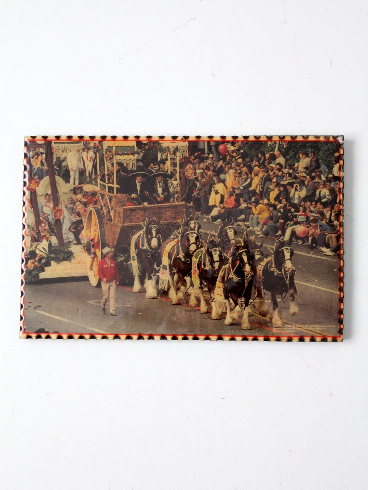 1970s Rose Bowl photo on wood wall art