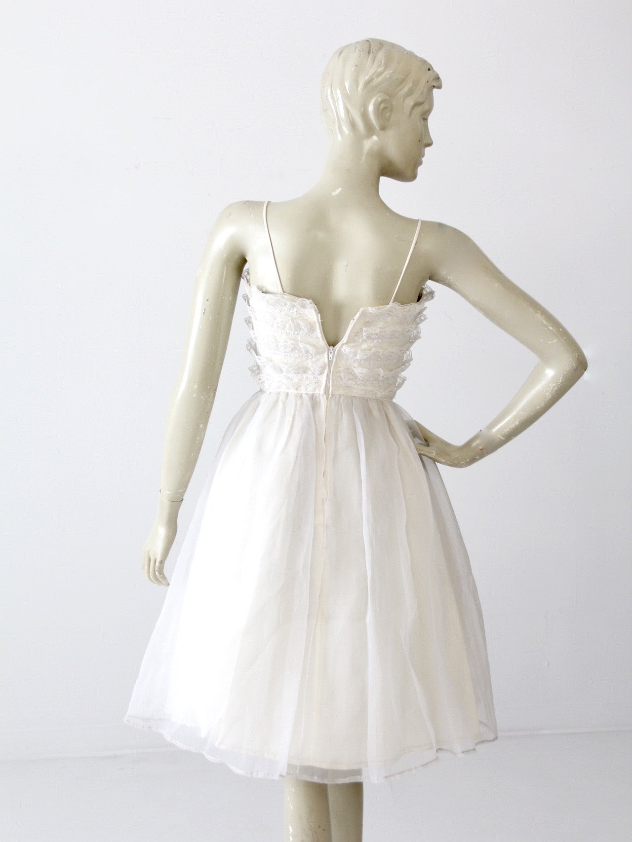 vintage white party dress
