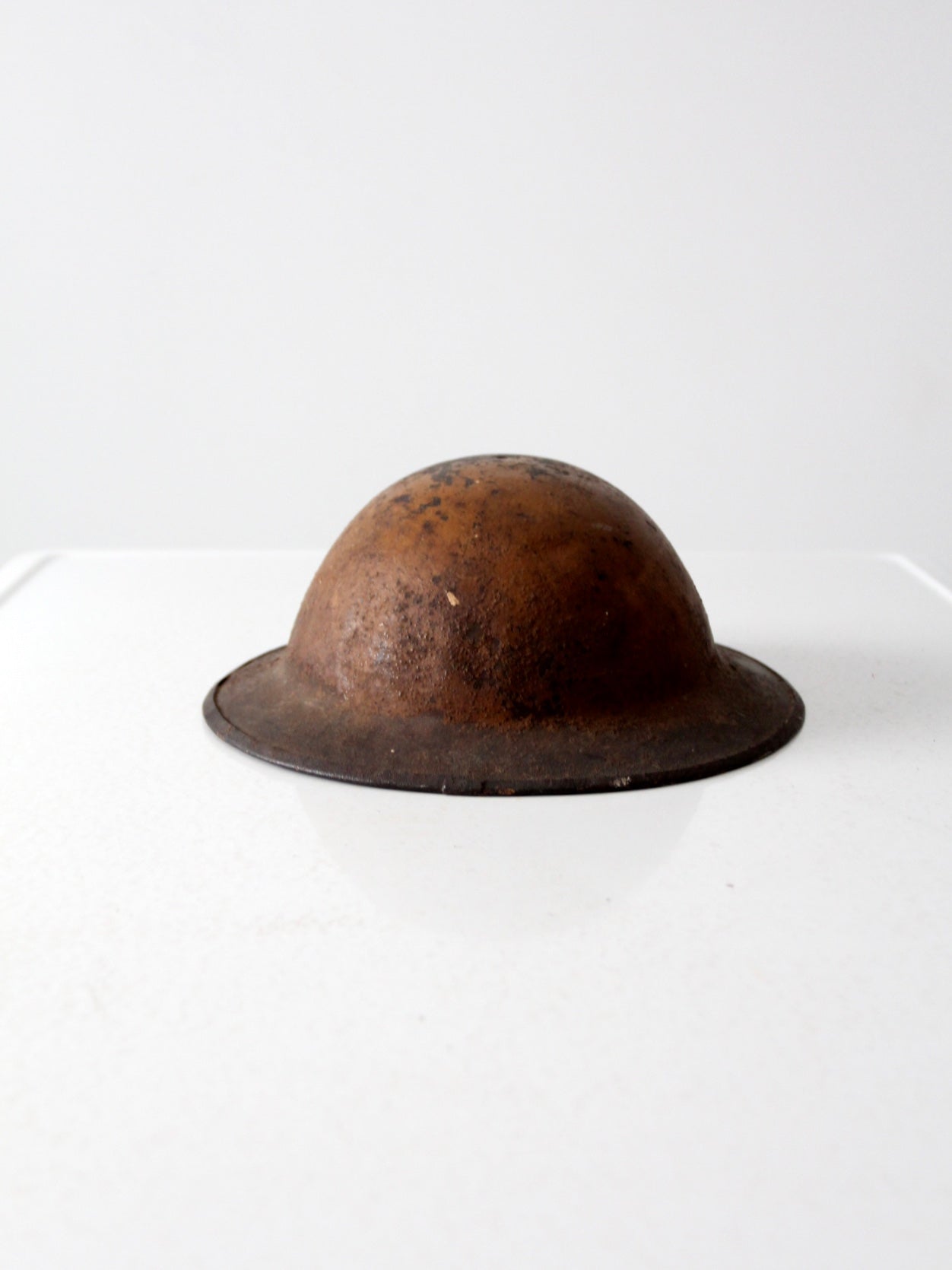 vintage metal military helmet
