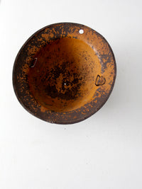 vintage metal military helmet