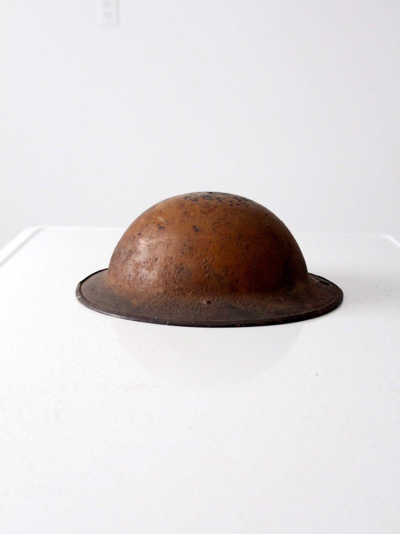 vintage metal military helmet