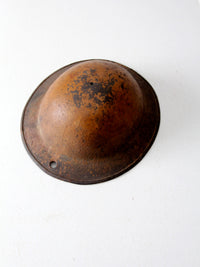 vintage metal military helmet