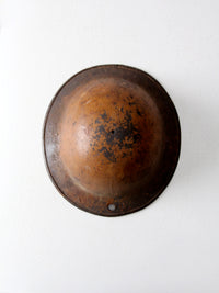 vintage metal military helmet