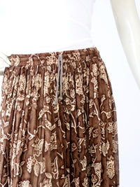 vintage sheer floral hippie skirt