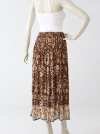 vintage sheer floral hippie skirt
