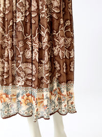 vintage sheer floral hippie skirt