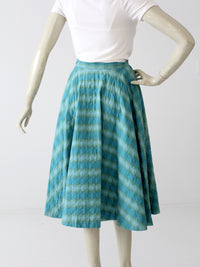 vintage 50s quilted circle skirt