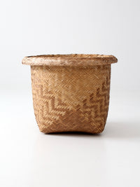vintage Indonesian storage basket