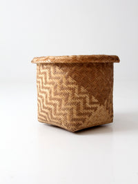 vintage Indonesian storage basket