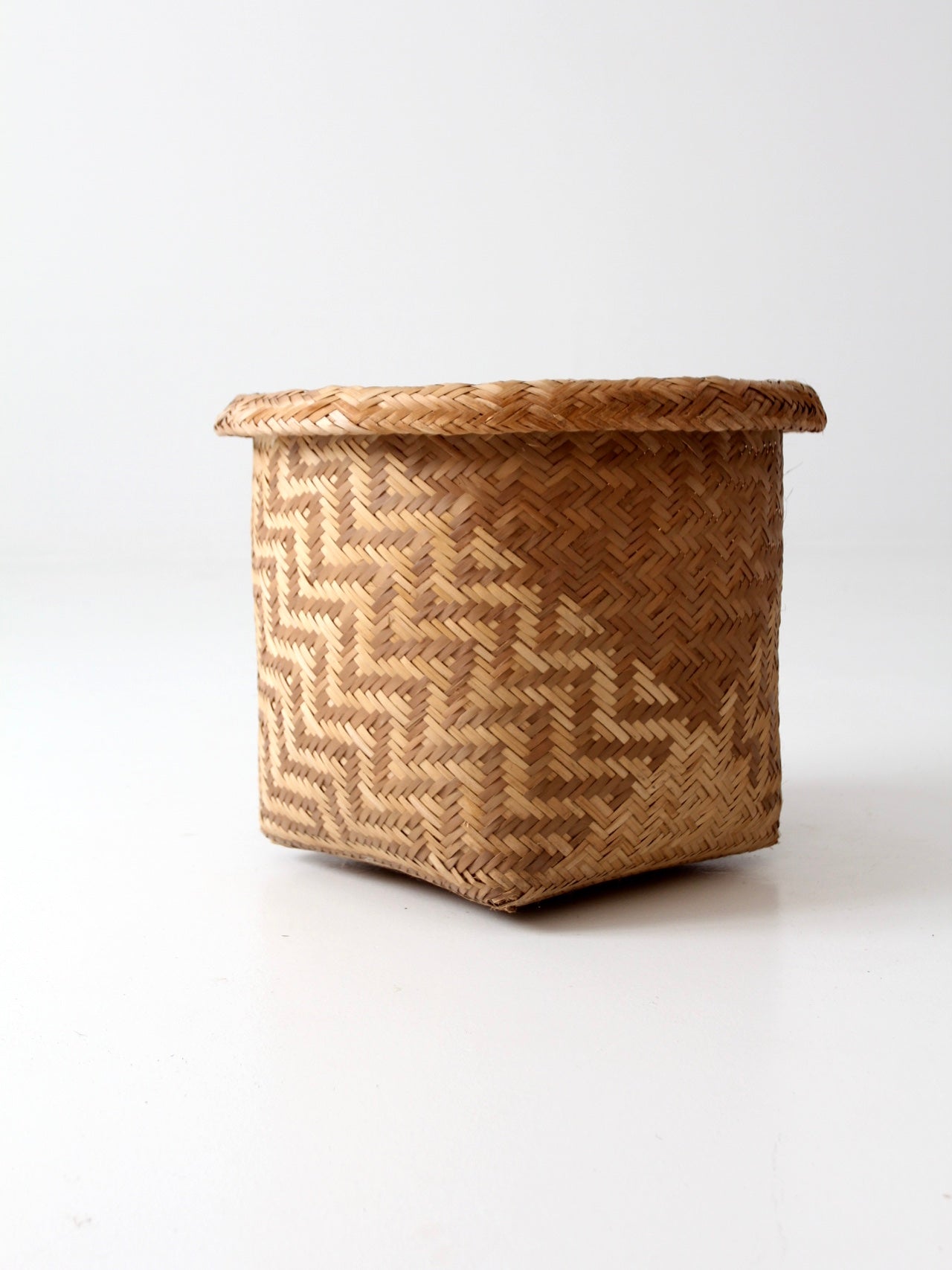 vintage Indonesian storage basket