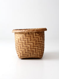 vintage Indonesian storage basket