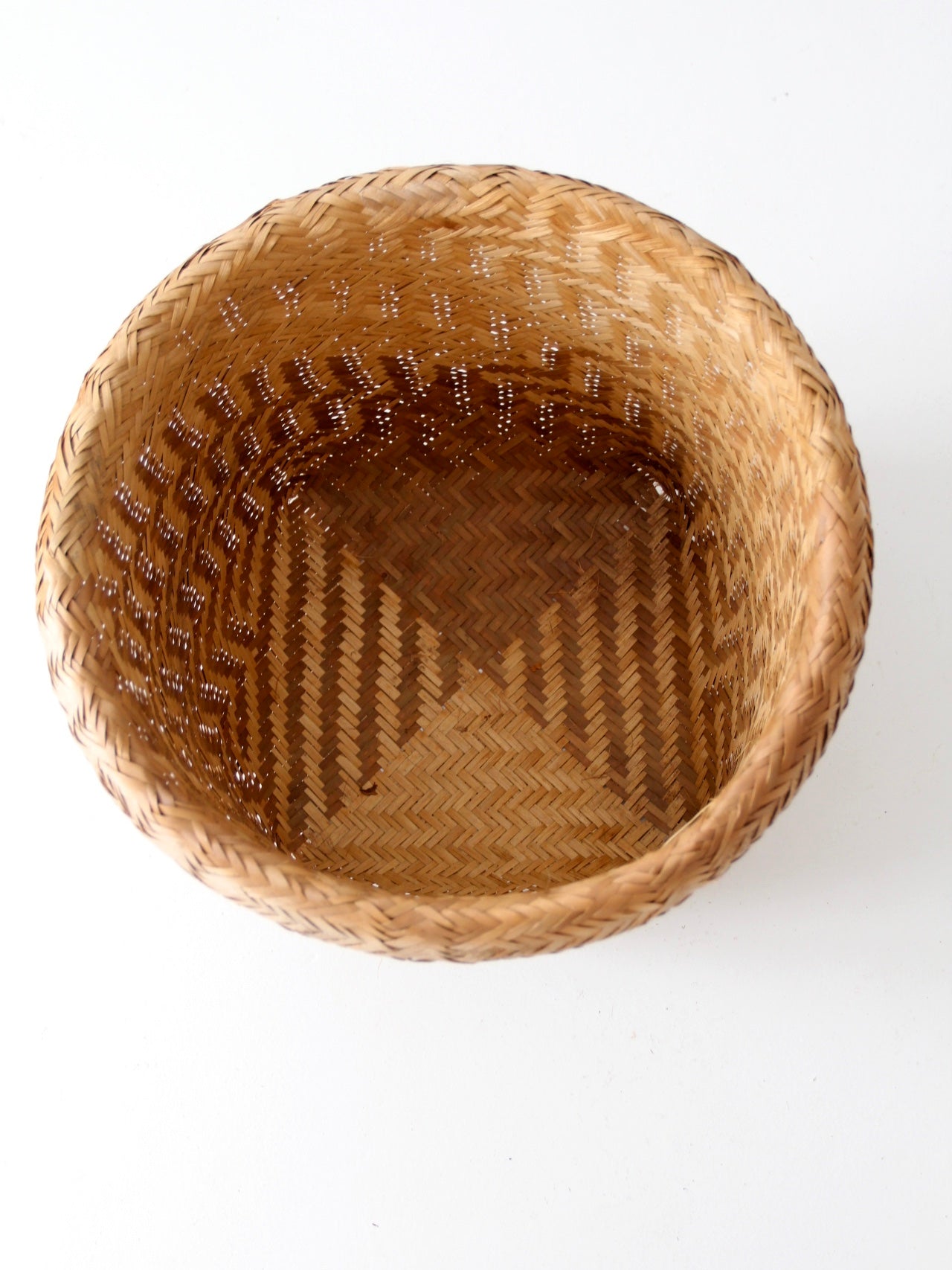 vintage Indonesian storage basket