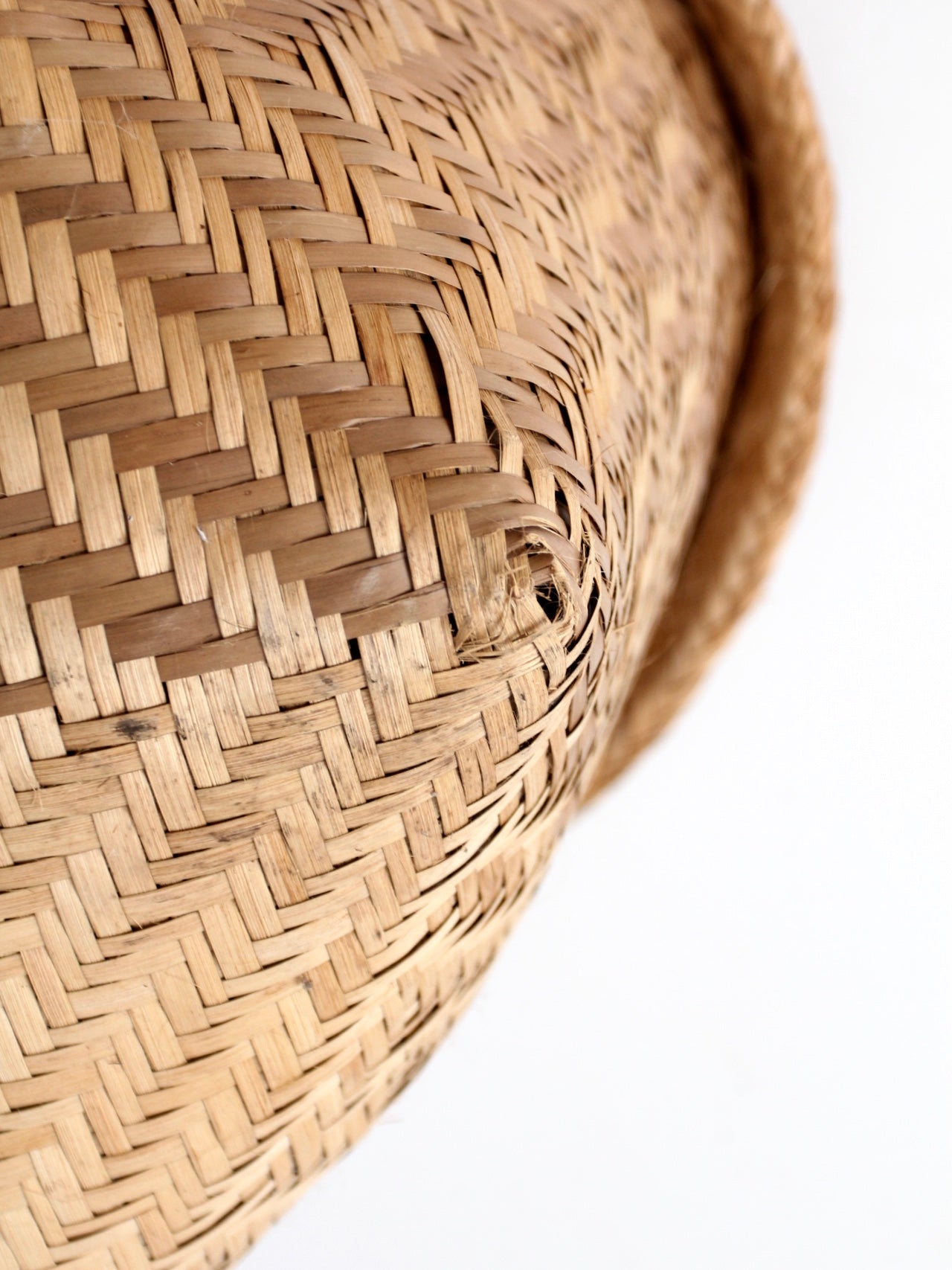 vintage Indonesian storage basket