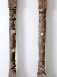 antique turned wood columns