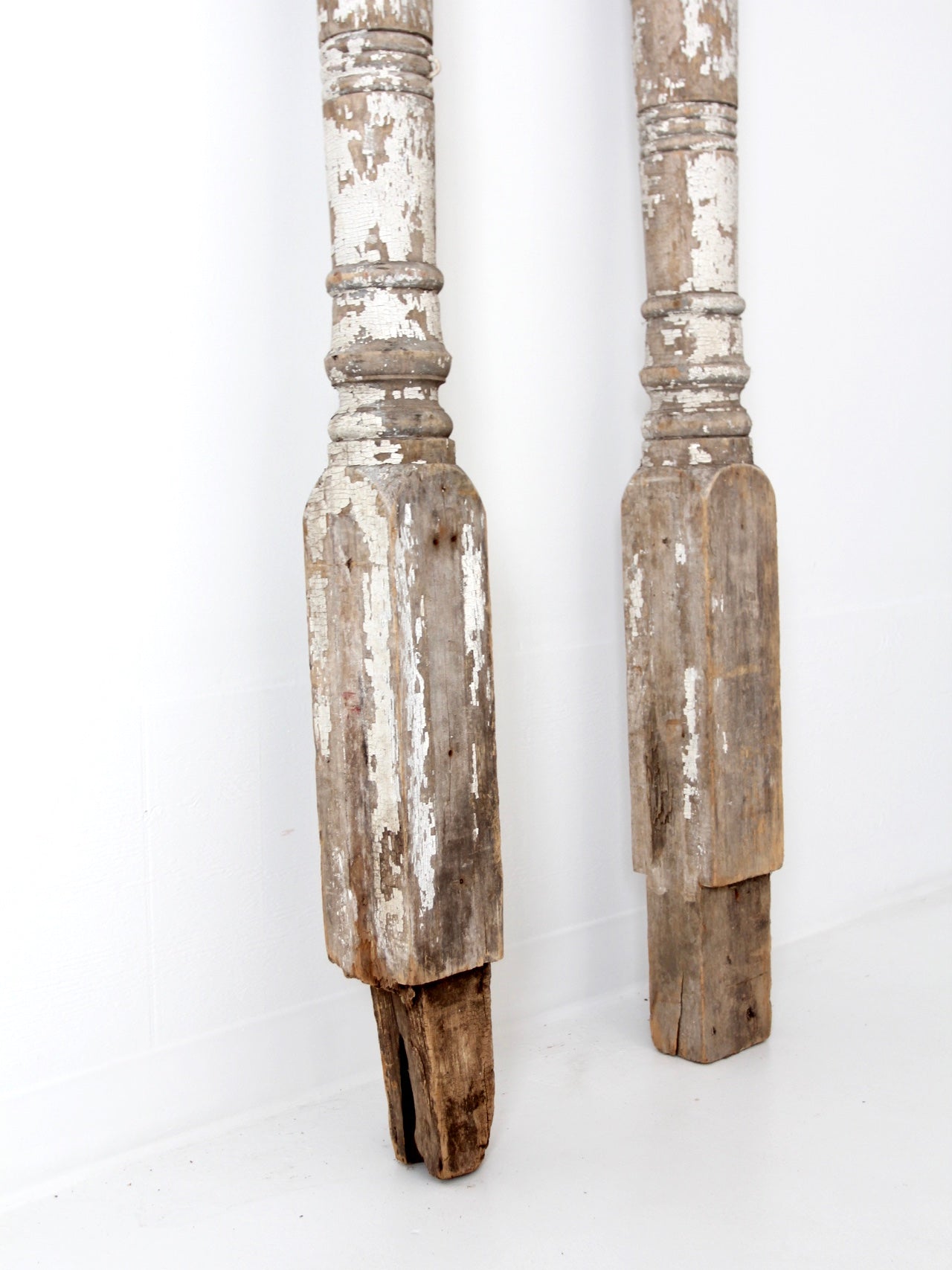 antique architectural wood columns