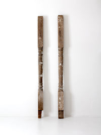 antique architectural wood posts