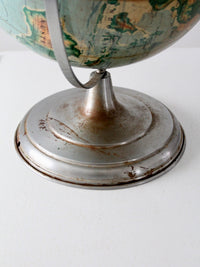 vintage 1960s Nystrom world globe