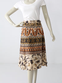 vintage hippie wrap skirt