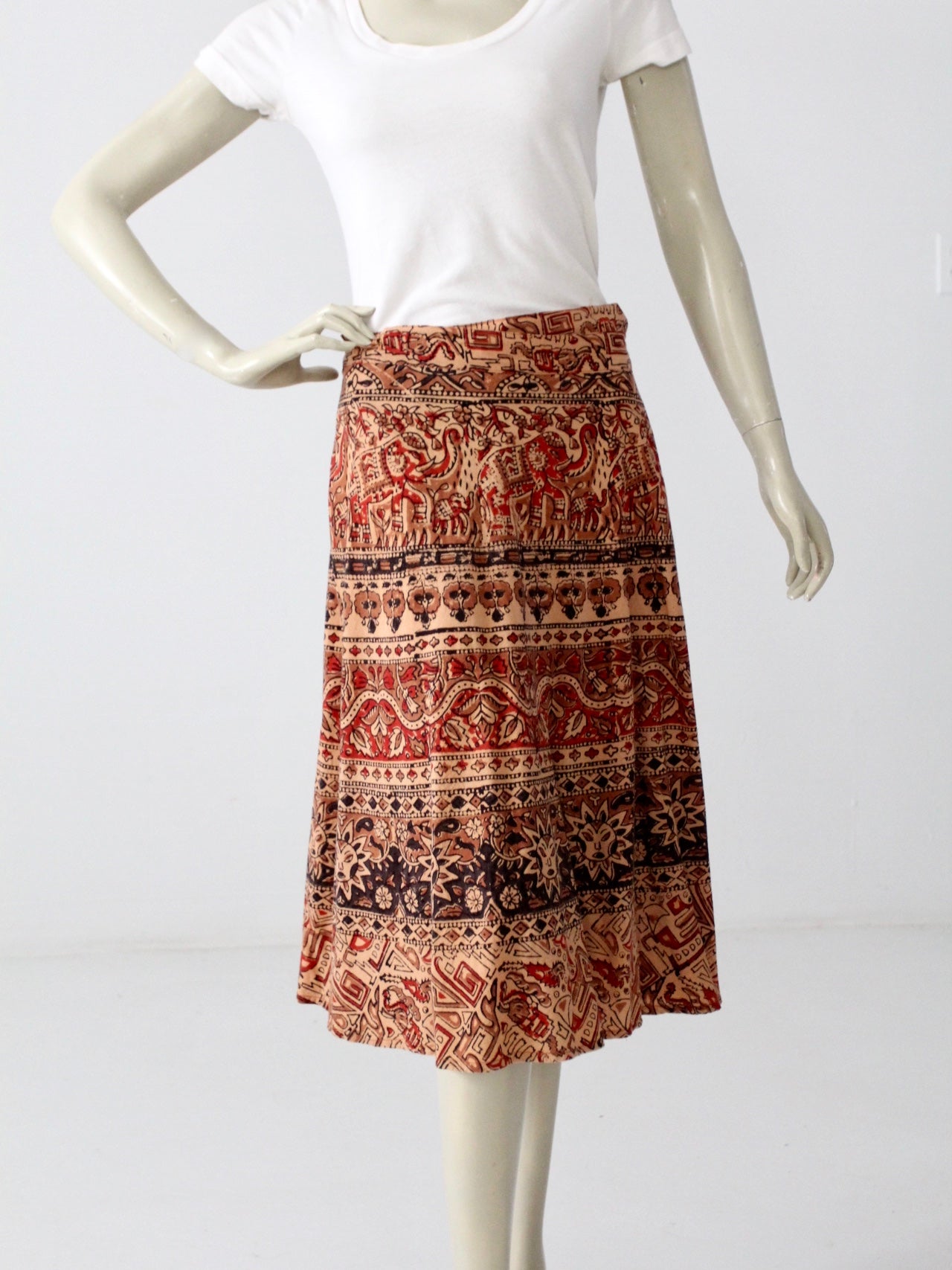 vintage hippie wrap skirt