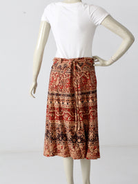 vintage boho wrap skirt