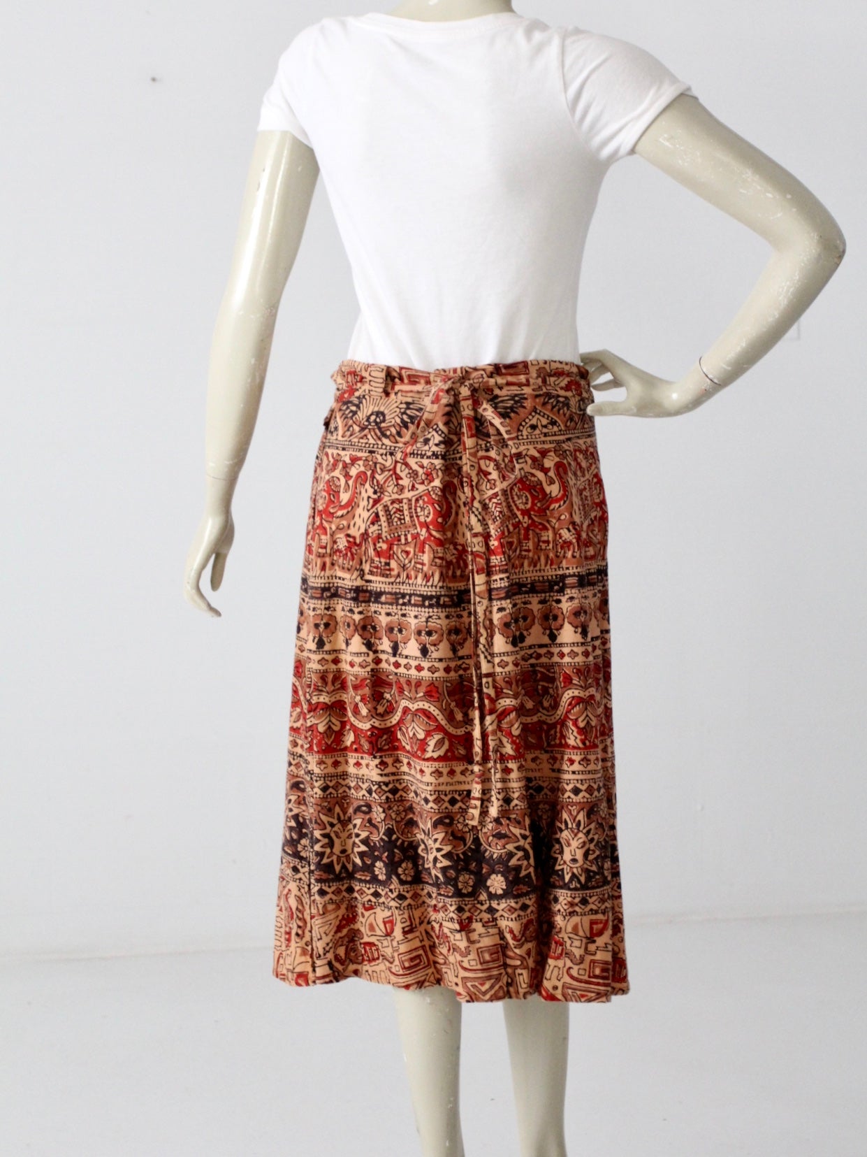 vintage boho wrap skirt