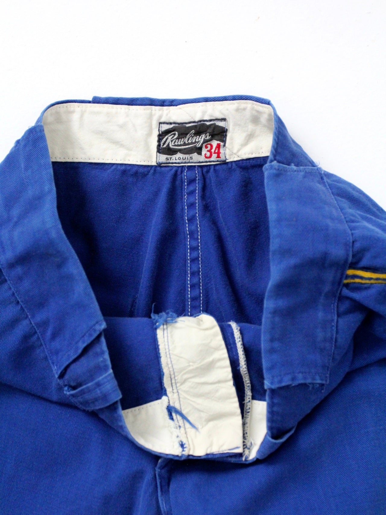 vintage Rawlings baseball uniform label