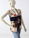vintage 70s suede and knit hippie vest