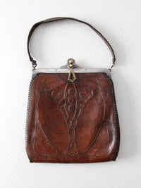 1920s Arts & Crafts leather bag